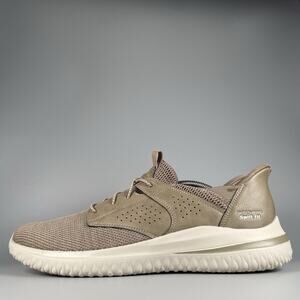 Skechers Delson Swift Fit Mens Size 13 Taupe Running Shoe Casual Sneaker Comfort